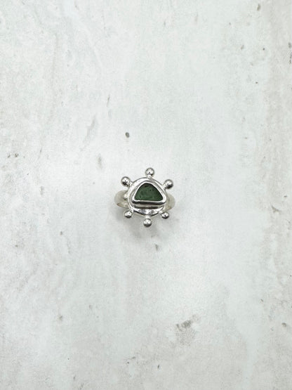 Green Sunseeker Ring Silver - N