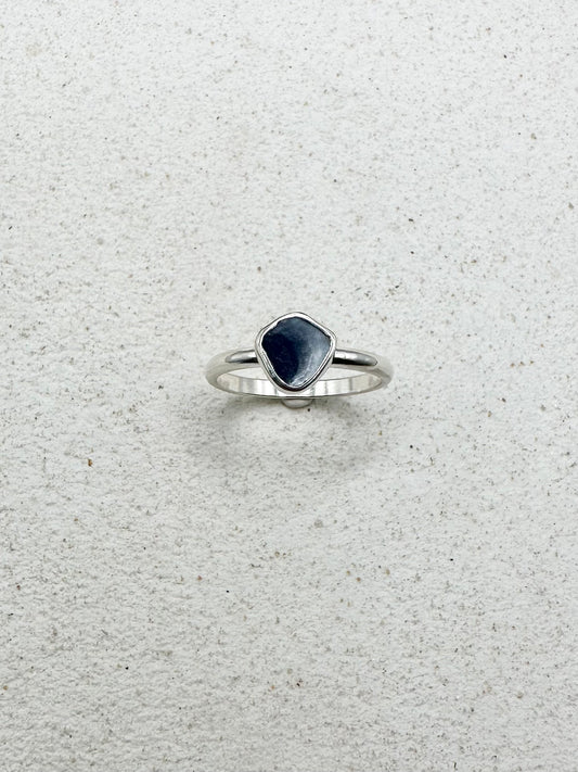 Mussel Shell Ring Silver