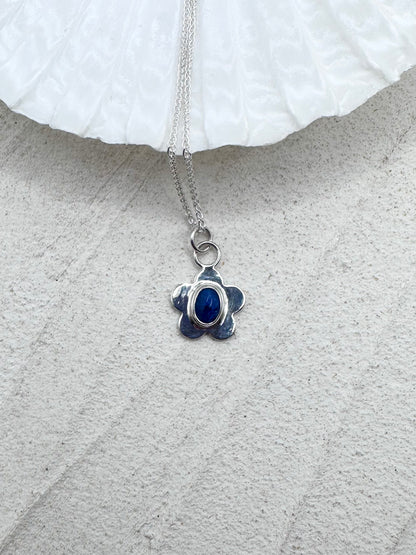 Flower Chrysocholla/Malachite Pendant