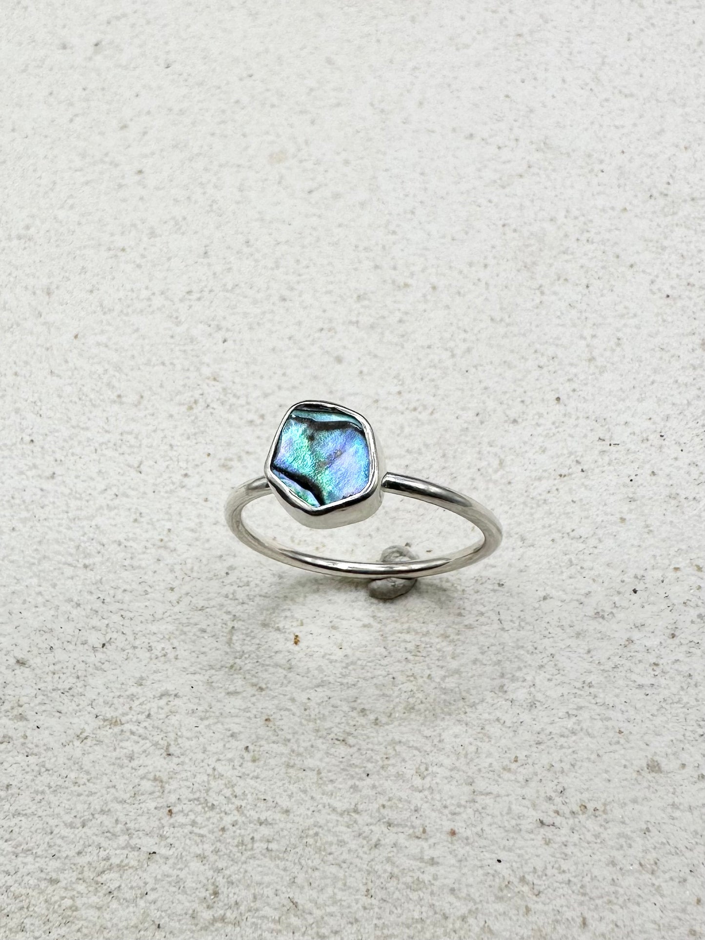 Abalone Ring Silver