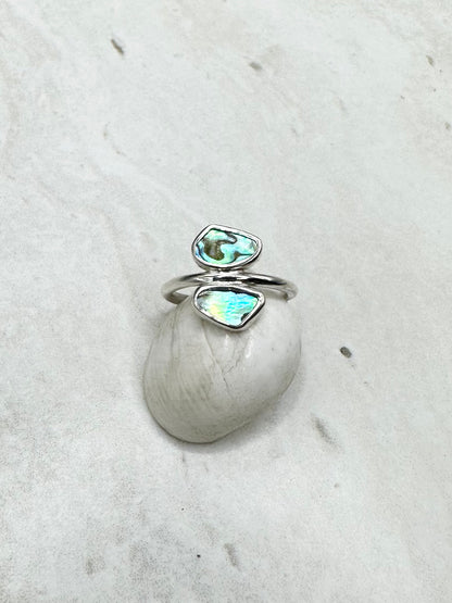 Abalone Ring Silver - O