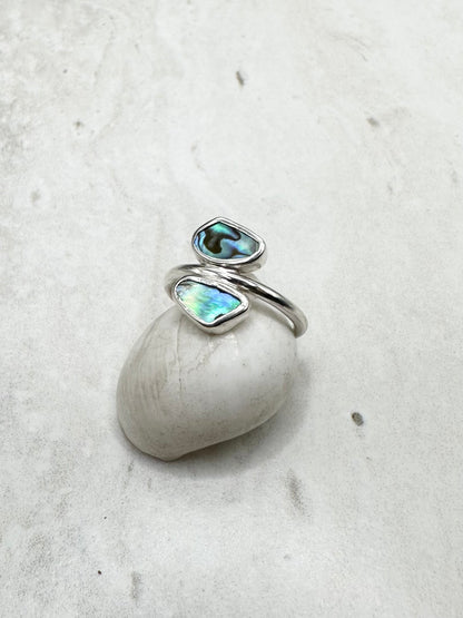 Abalone Ring Silver - O