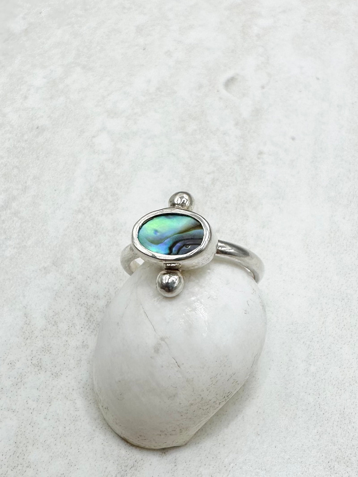 Abalone Ring Silver