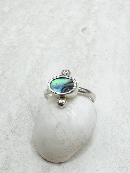 Abalone Ring Silver
