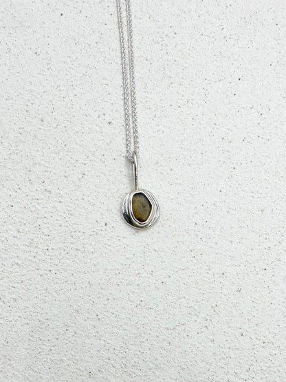 Amber Sunseeker Pendant Silver
