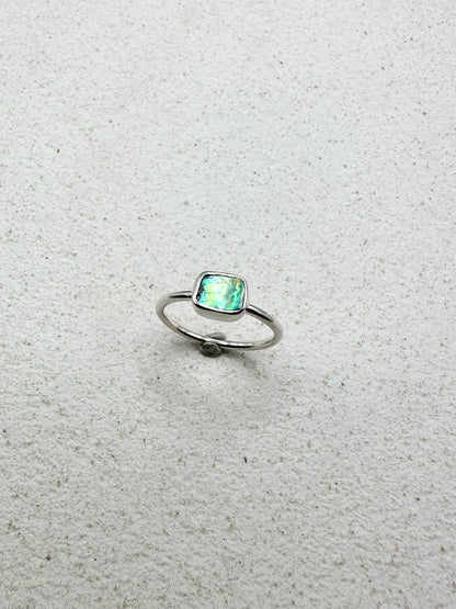 Abalone Ring Silver