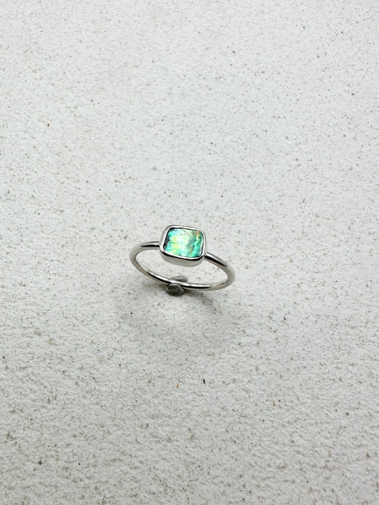 Abalone Ring Silver