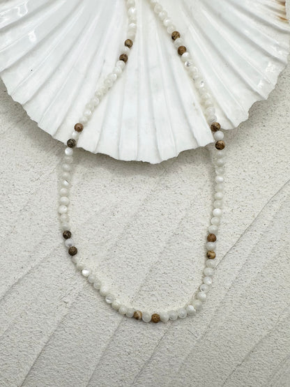Mother of Pearl/Picture Jasper Necklace