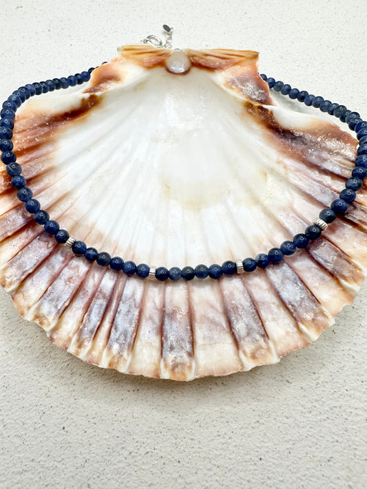 Sodalite & Silver Necklace