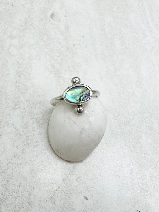 Abalone Ring Silver