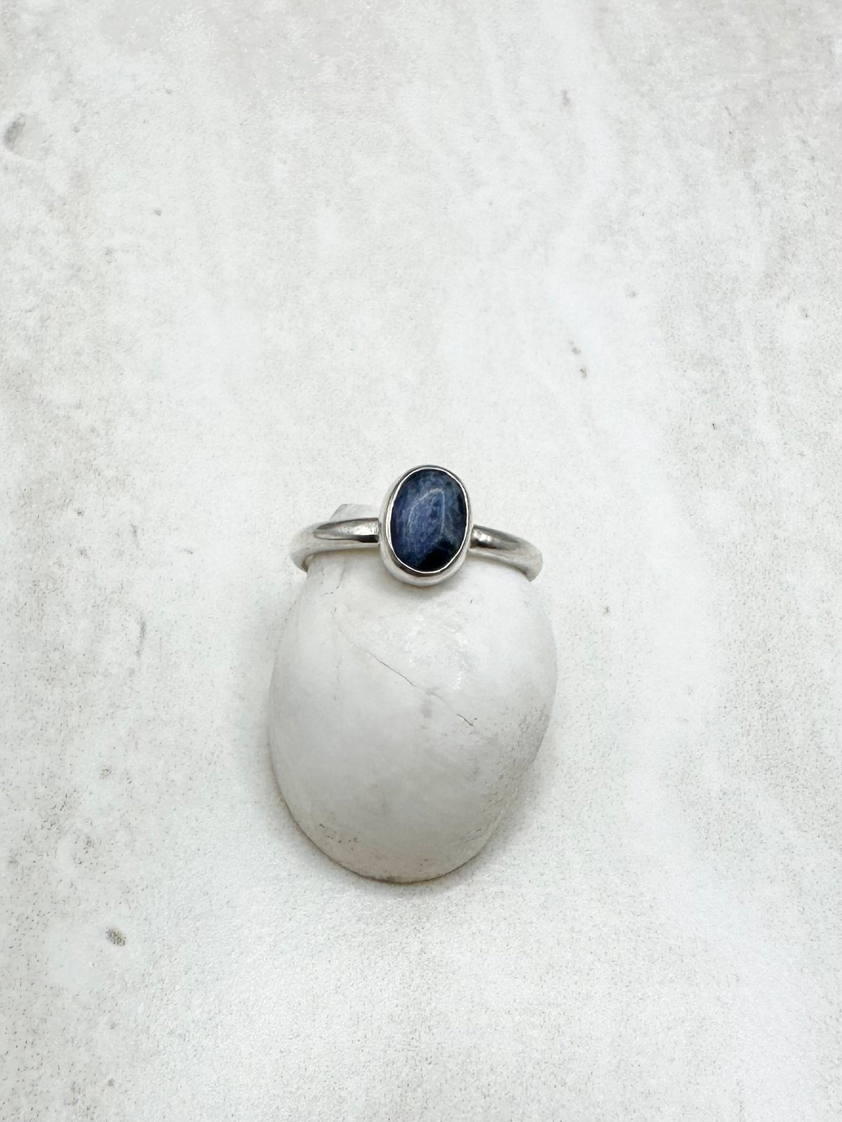 Sodalite Ring Silver