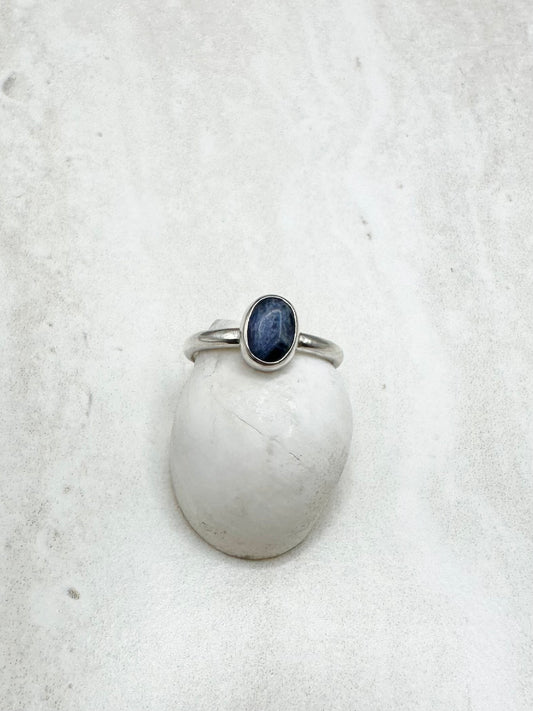 Sodalite Ring Silver