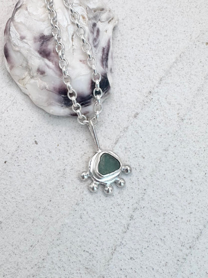Teal Sunseeker Pendant Silver
