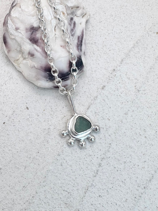 Teal Sunseeker Pendant Silver