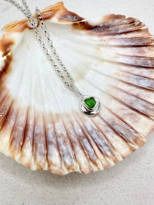 Green Sunseeker Pendant Silver