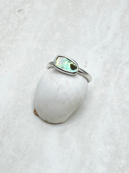 Abalone Ring Silver