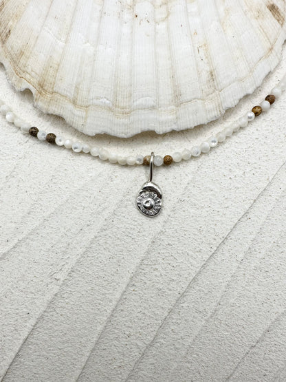 Mother of Pearl/Picture Jasper Necklace