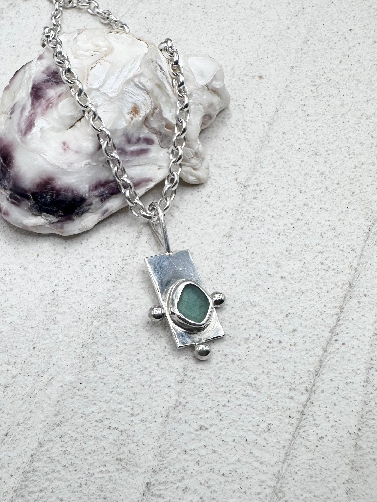 Teal Wayfinder Pendant Silver