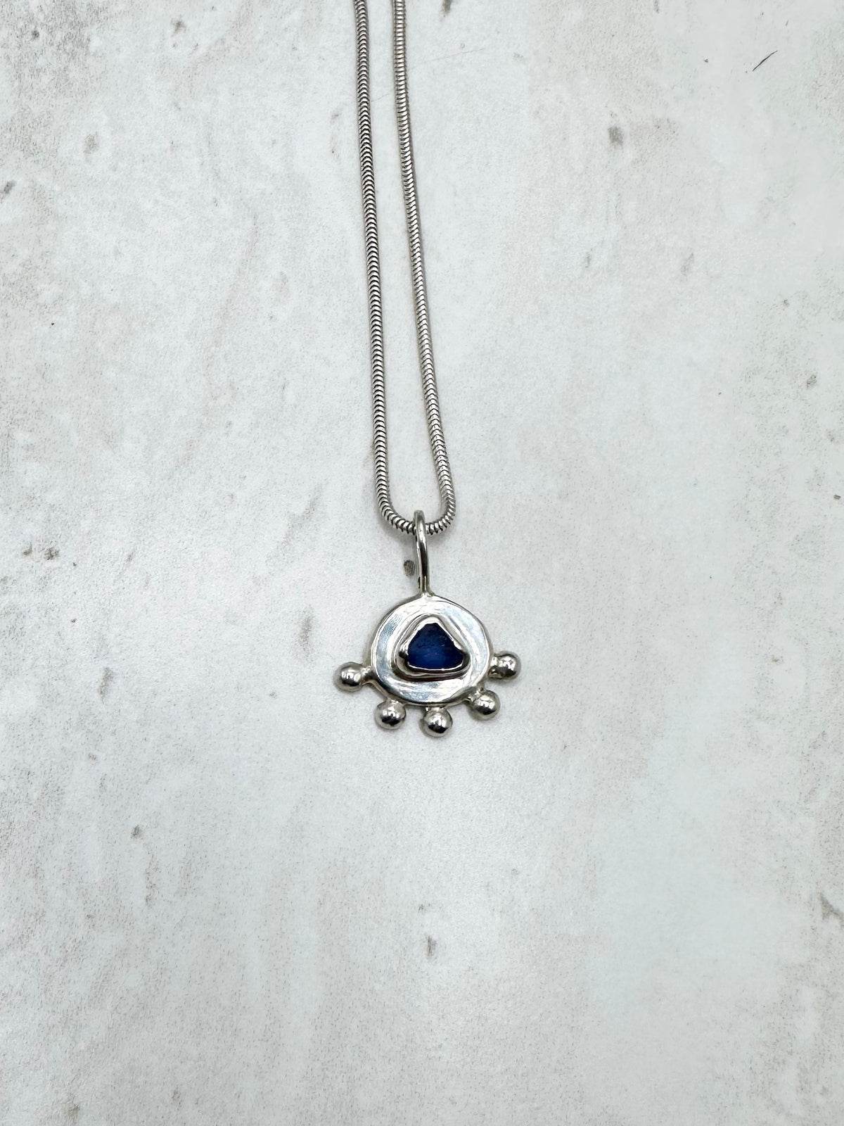 Blue Sunseeker Pendant Silver