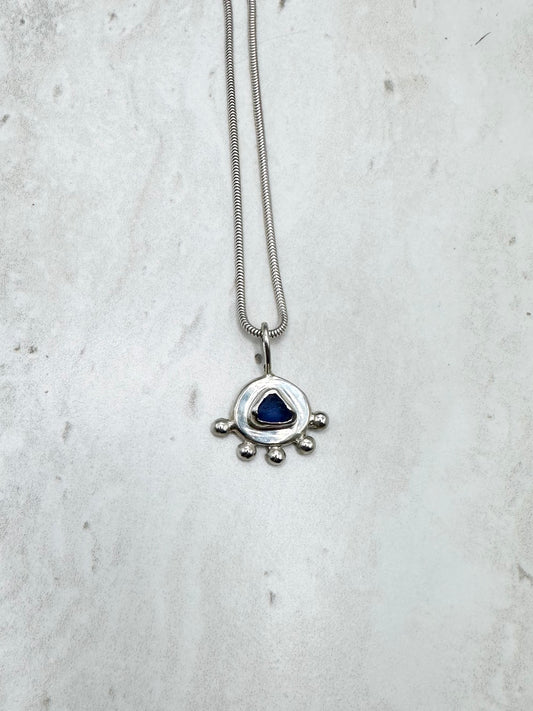 Blue Sunseeker Pendant Silver
