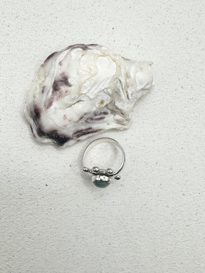 Amazonite Sunseeker Ring Silver