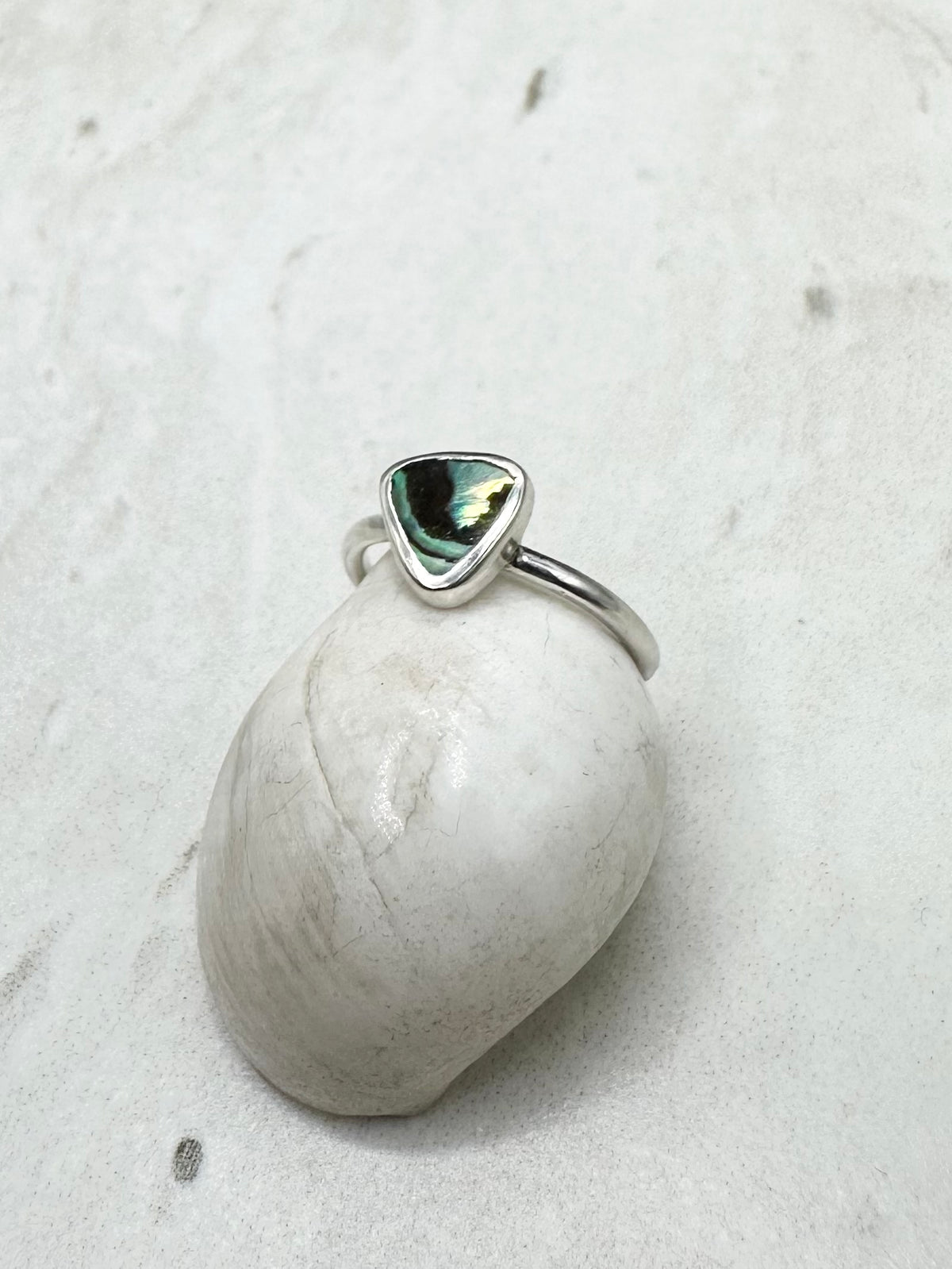 Abalone Ring Silver - G