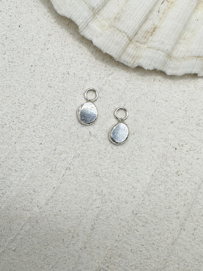 Pebble Charms on Silver