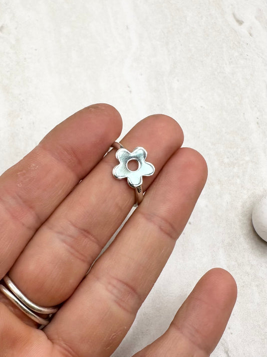 Flower Ring Silver