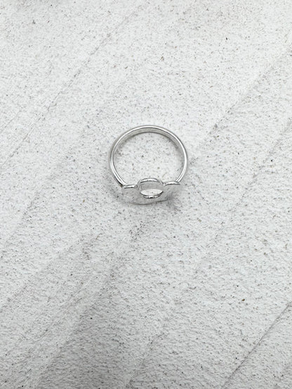 Silver Flower Power Ring