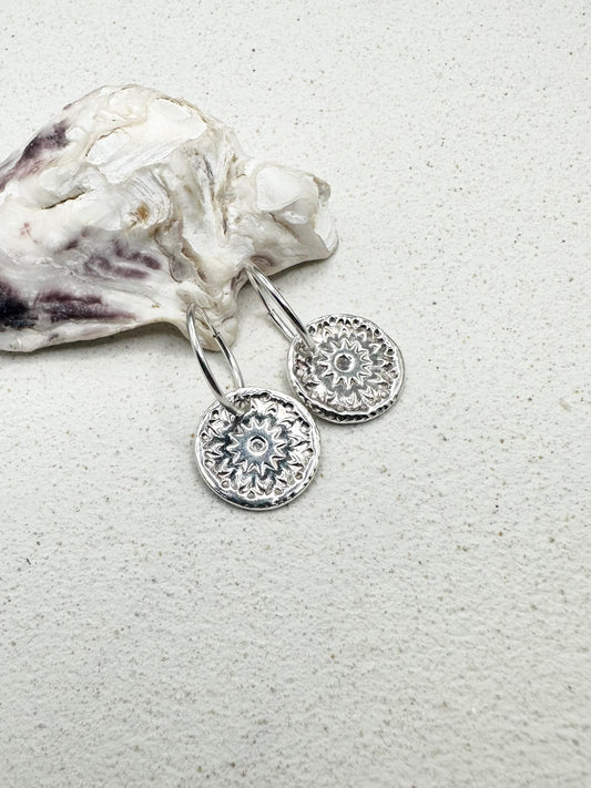 Star Burst Charms Silver