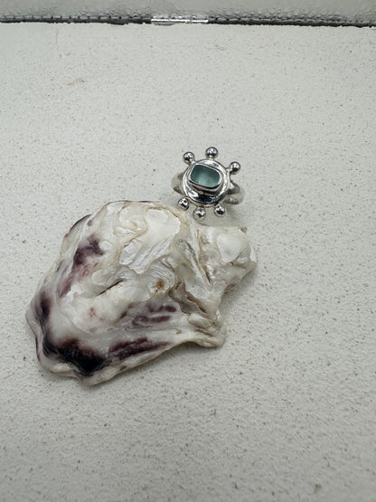 Amazonite Sunseeker Ring Silver