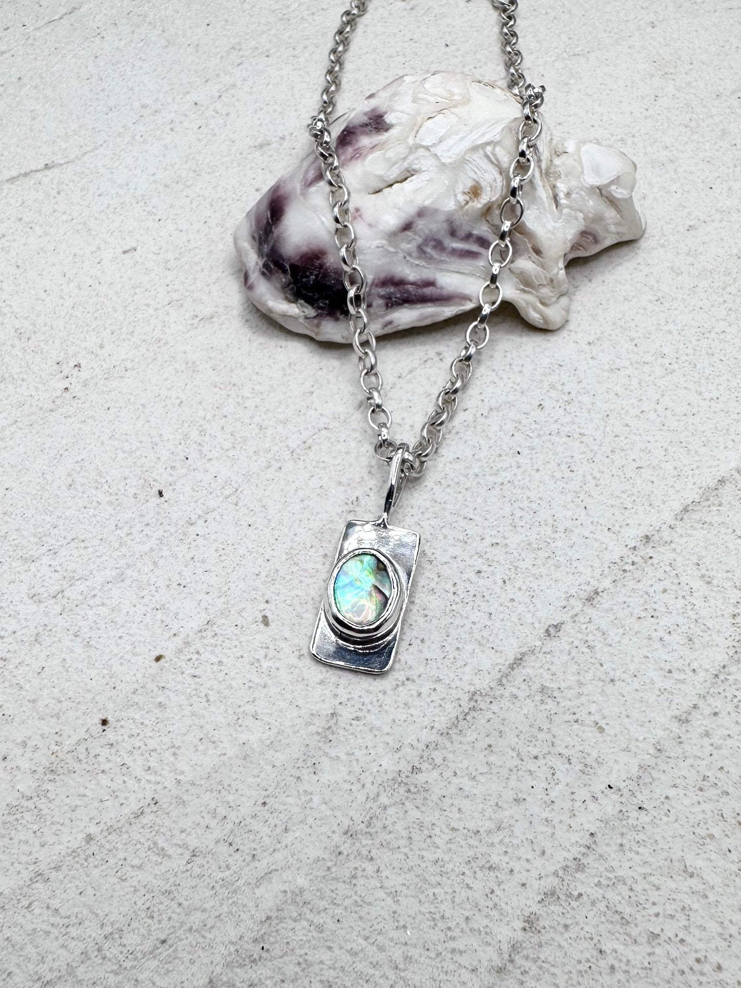 Abalone Wayfinder Pendant Silver