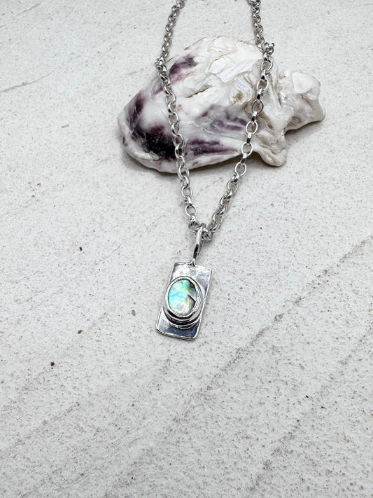 Abalone Wayfinder Pendant Silver