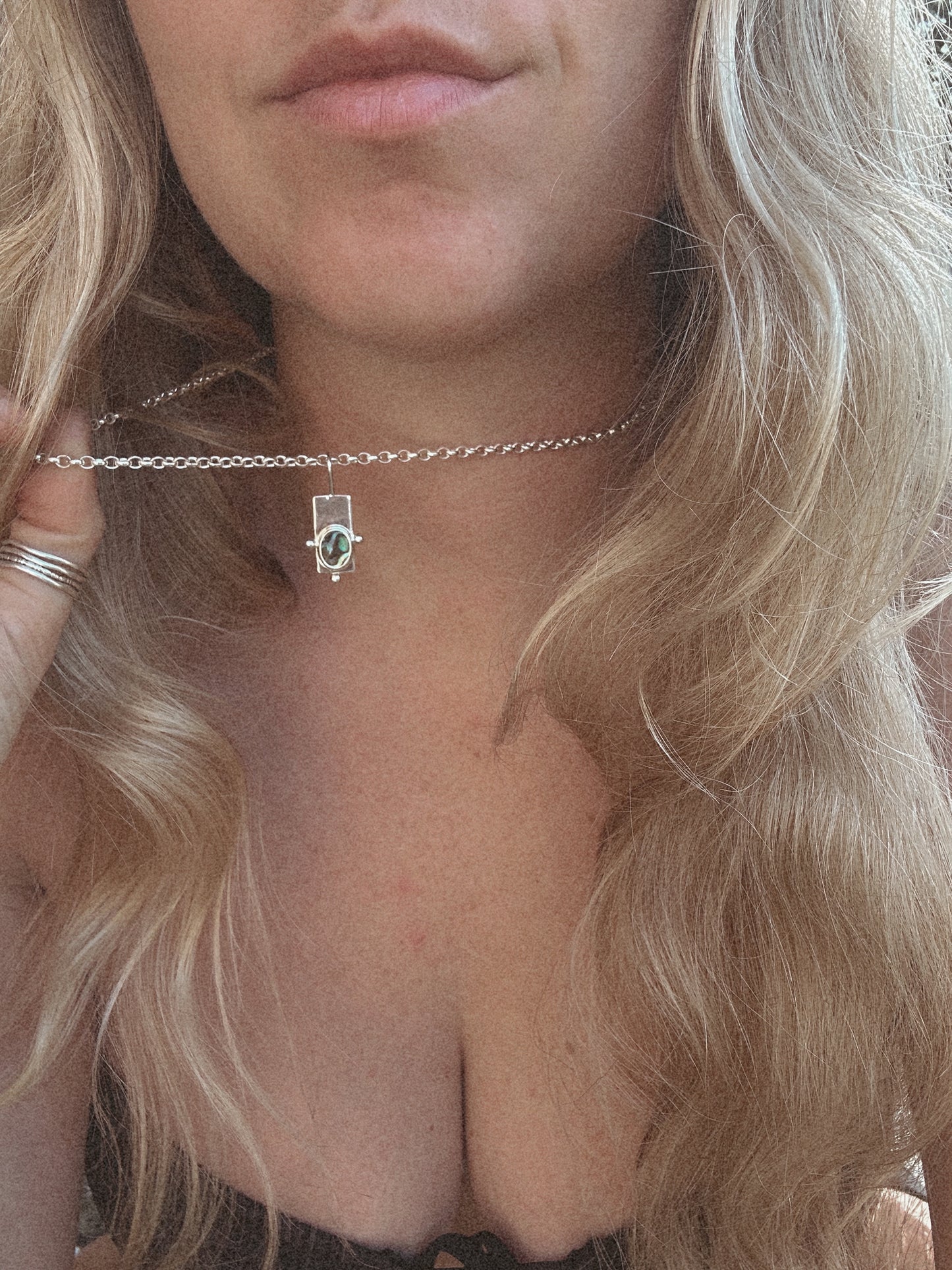 Abalone Wayfinder Pendant Silver