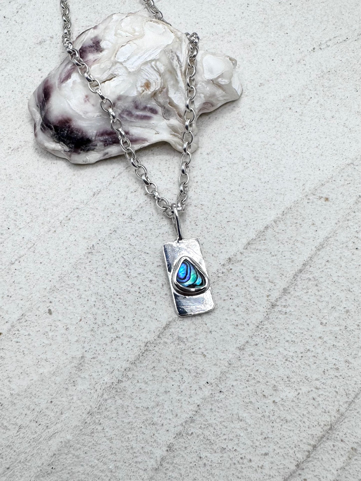 Abalone Wayfinder Pendant Silver