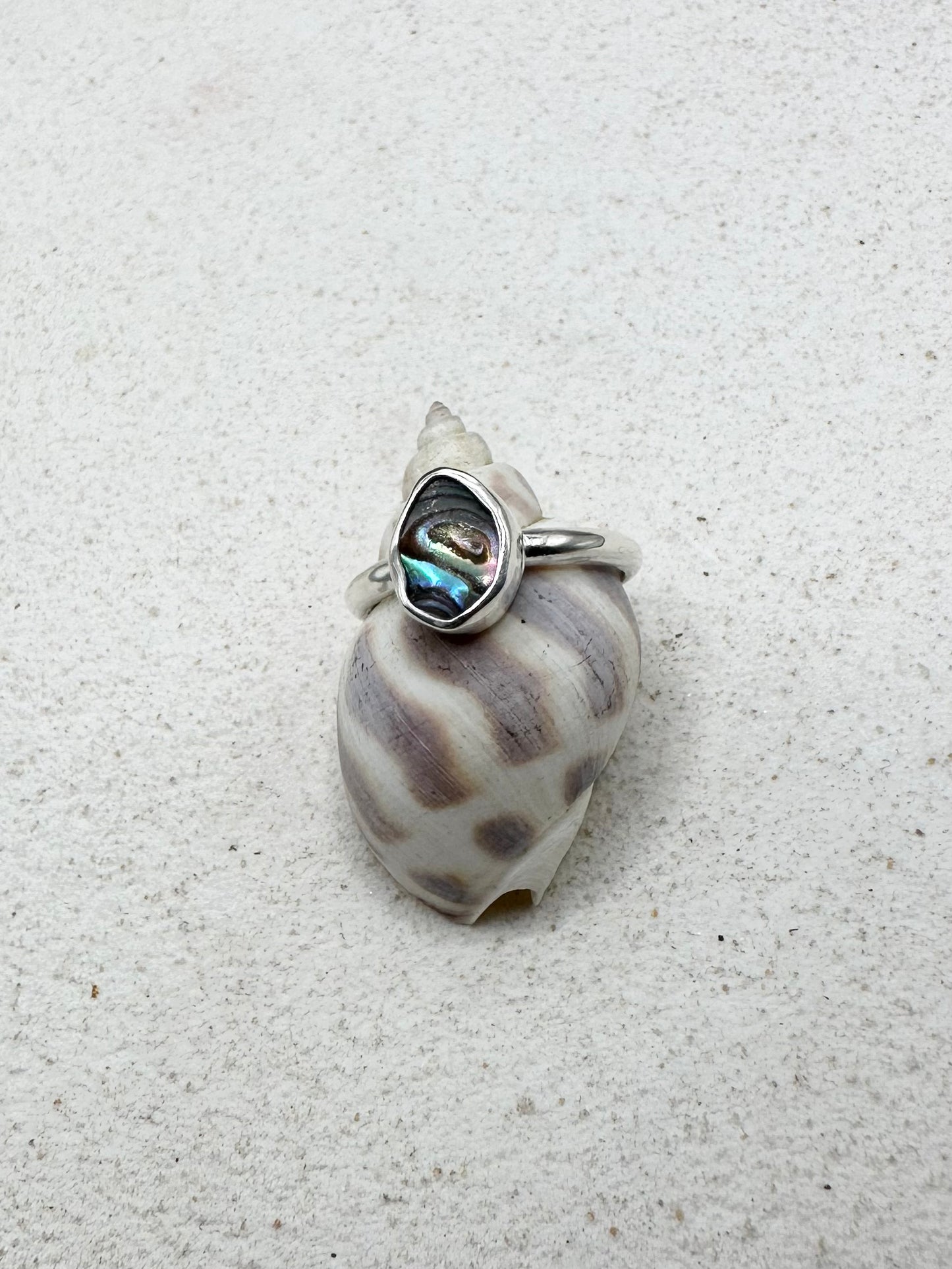 Abalone Ring Silver