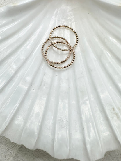 Gold Beaded Ring