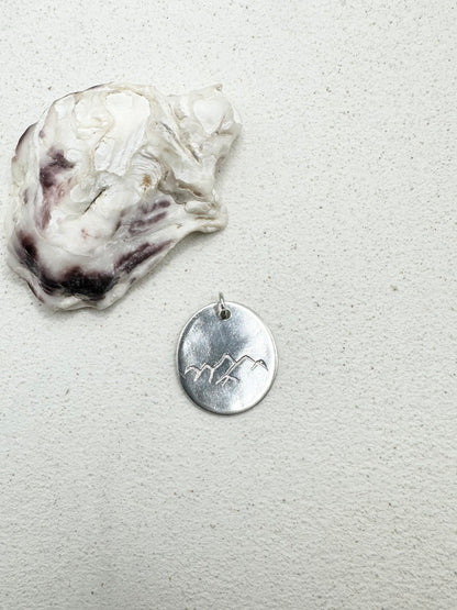 Mountain Pendant in Silver