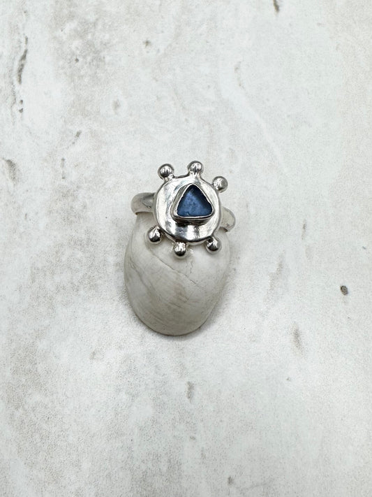 Blue Sunseeker Ring Silver - R