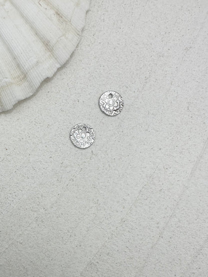Flower Power Mini Charms on Gold