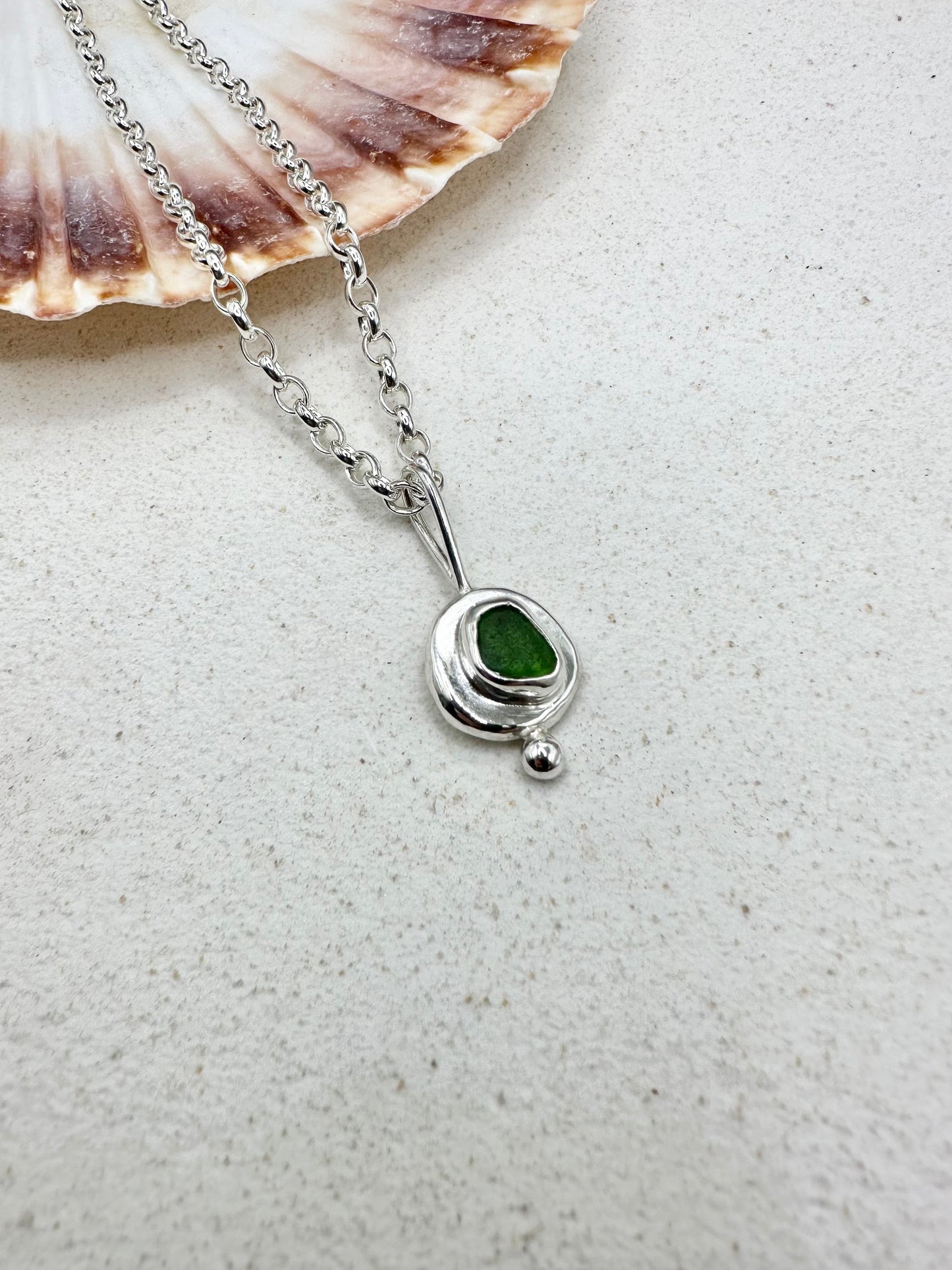 Green Sunseeker Pendant Silver