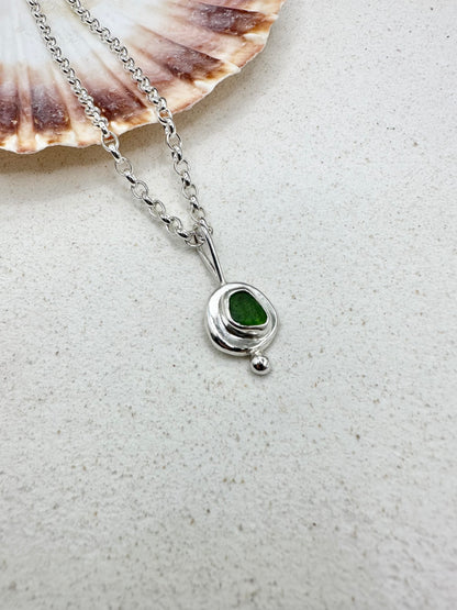 Green Sunseeker Pendant Silver
