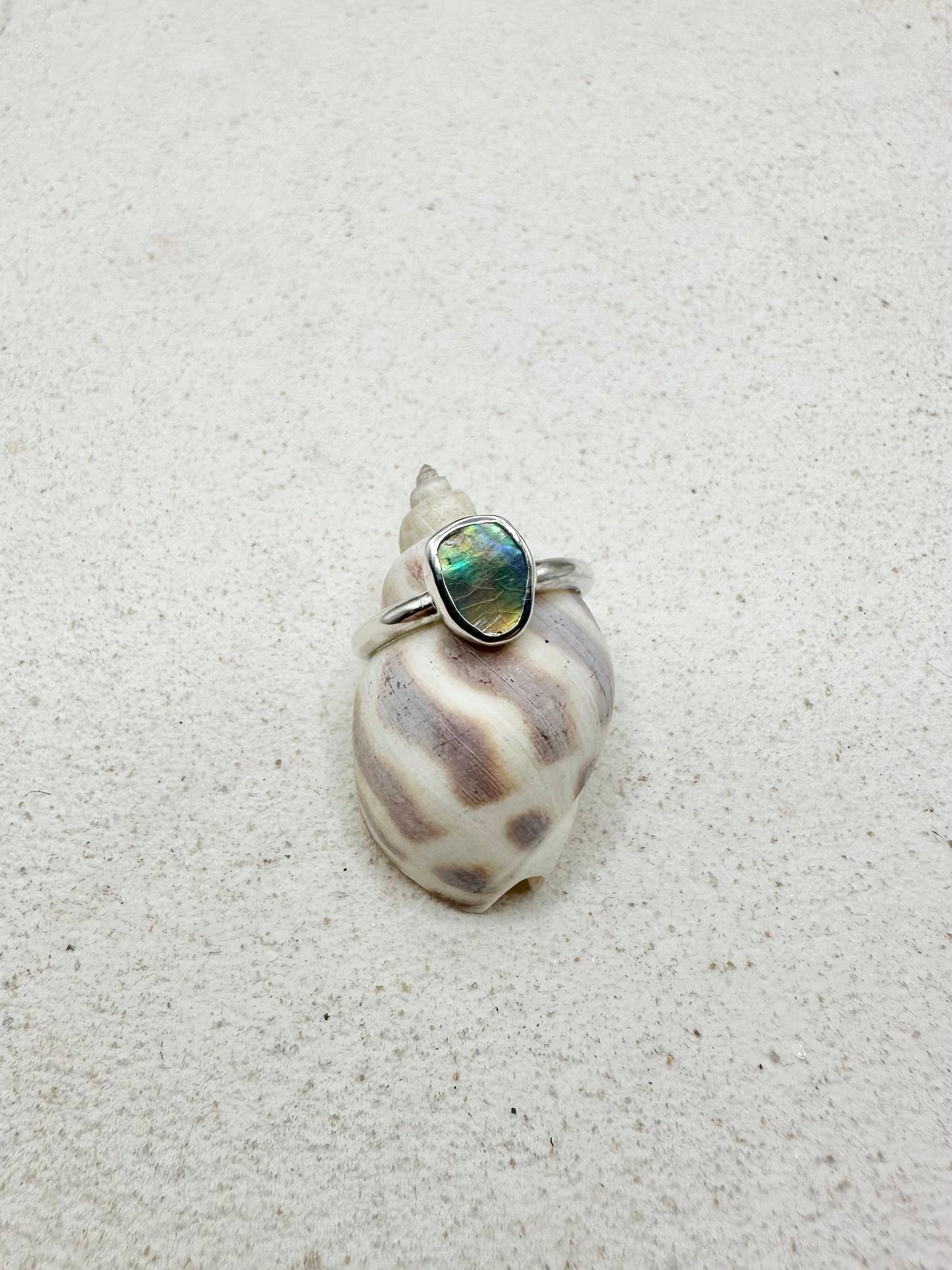Abalone Ring Silver