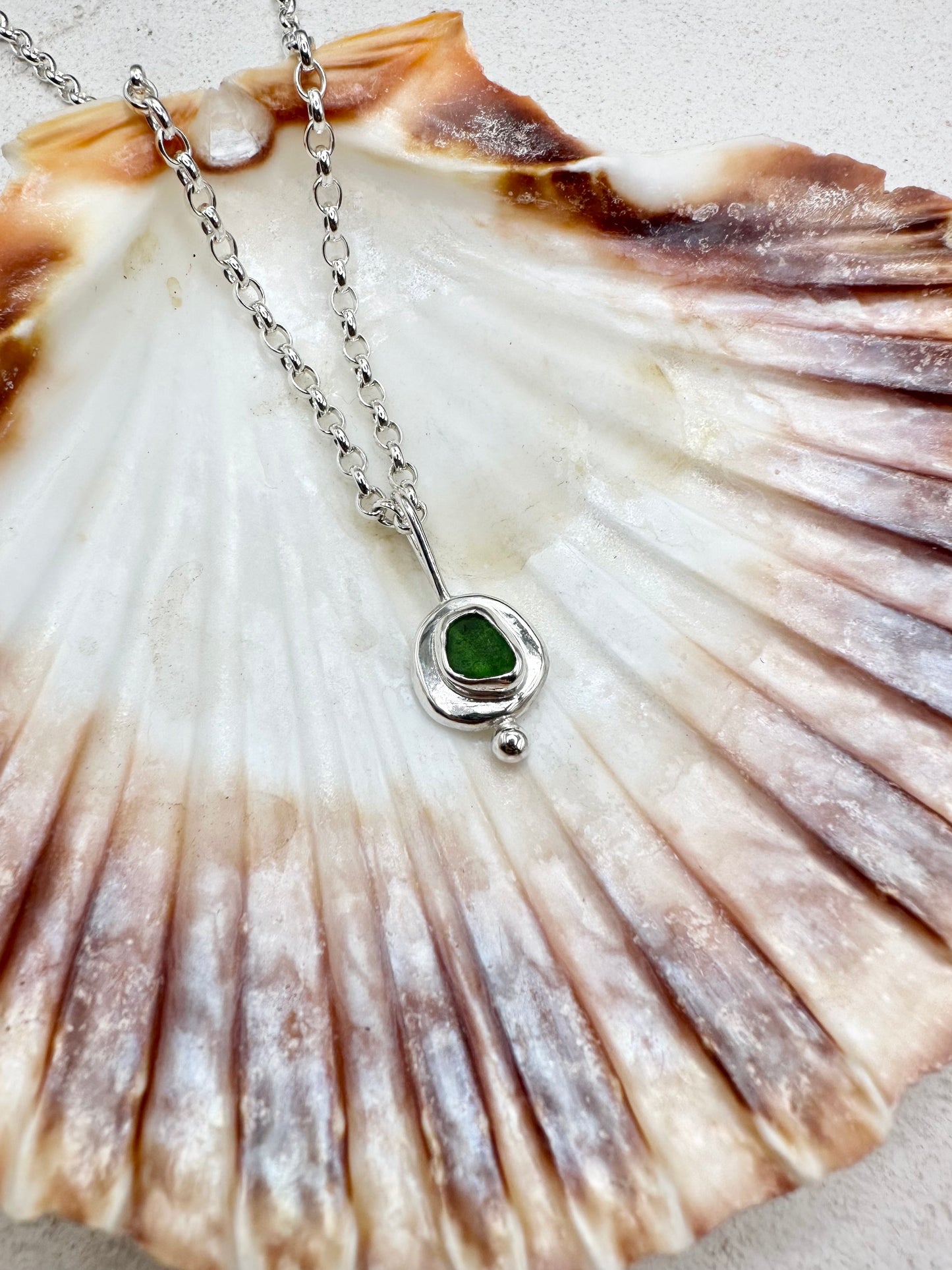 Green Sunseeker Pendant Silver