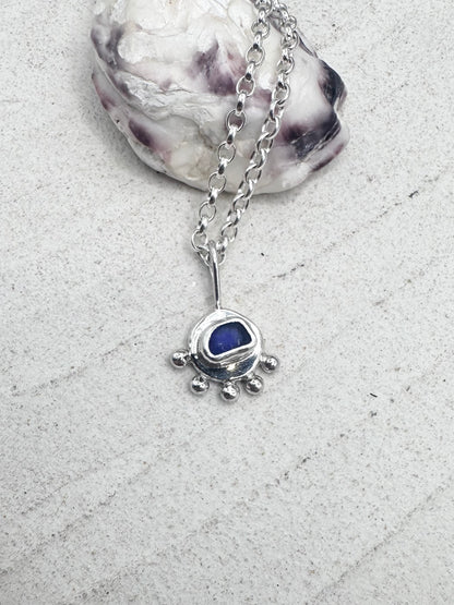 Blue Sunseeker Pendant Silver