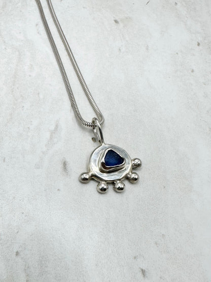 Blue Sunseeker Pendant Silver