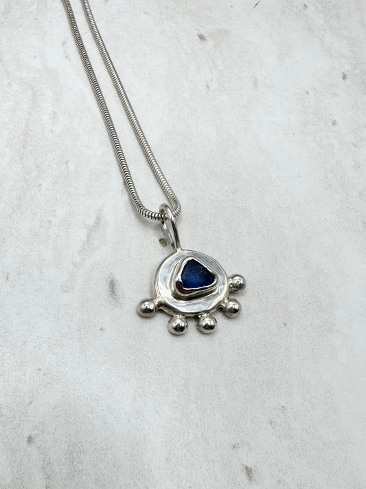 Blue Sunseeker Pendant Silver