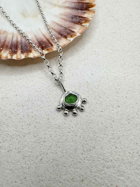 Green Sunseeker Pendant Silver