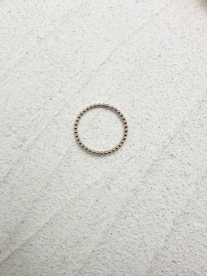 Gold Beaded Ring