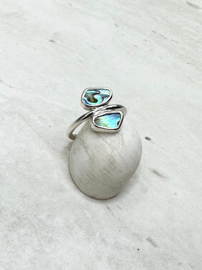 Abalone Ring Silver - O